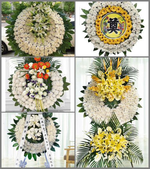 湖南永州祁阳县羊角塘镇石湾村花圈速递